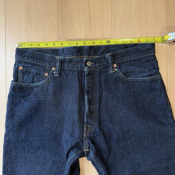 Syoaiya Selvedge Jeans 36 Blue Dark Wash Denim Straight Leg Made in Japan - Picture 7 of 10